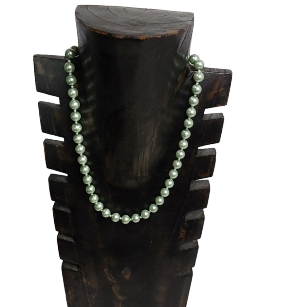 AQUA GREEN FASHION PEARL‎ NECKLACE